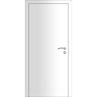 Межкомнатная дверь Капель Classic ПВХ гладкая белая 600х2000 мм