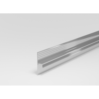 Скрытый напольный алюминиевый плинтус (Лука) Плт 55 2500 мм без покрытия