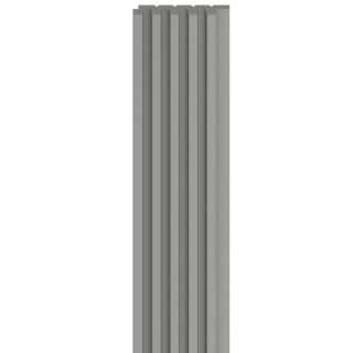 Панель реечная декоративная LINERIO S-LINE GREY серый 12*122*2650 мм