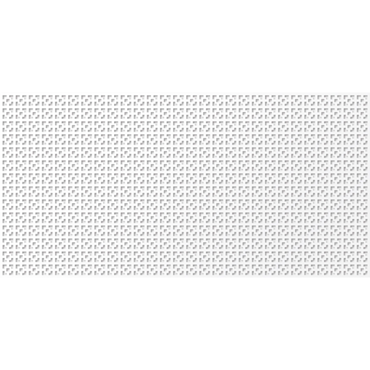 Перфорированная панель ХДФ без рамки 1112х512 мм Дамаско Белый