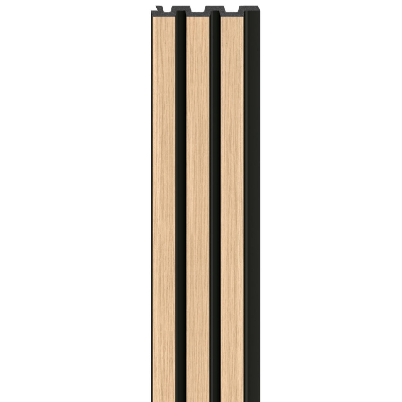 Панель реечная декоративная LINERIO M-LINE NATURAL BLACK ( Дерево на черном фоне ) 12*122*2650 мм