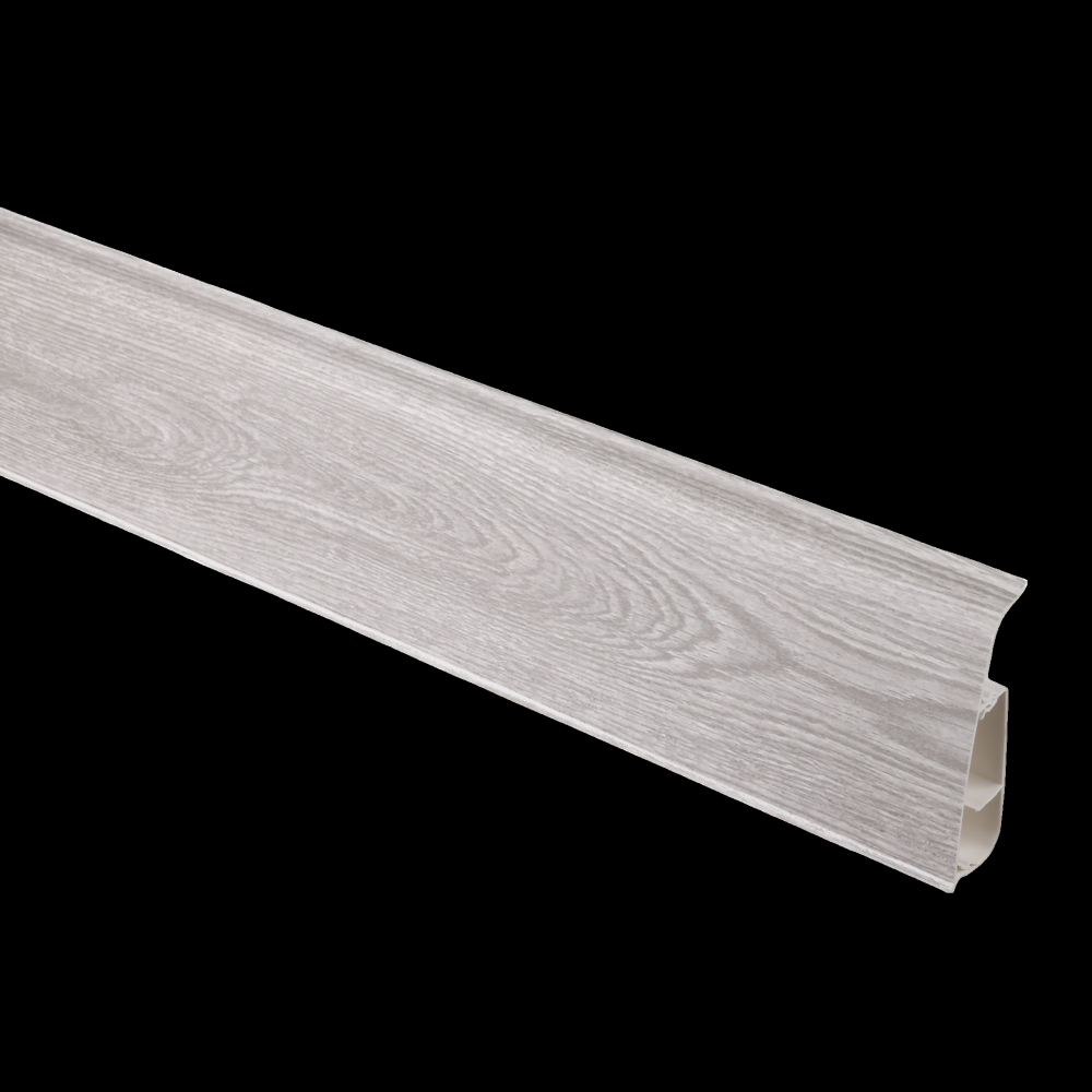 LI00G8 Напольный плинтус ПВХ LIMA 72mm/2,5m Gladstone Grey