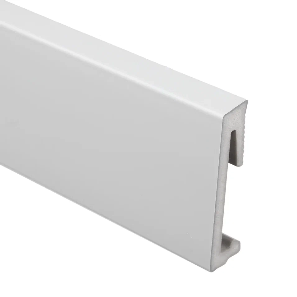 Напольный плинтус SALAG ALPHA Szary RAL 7047, 60 мм