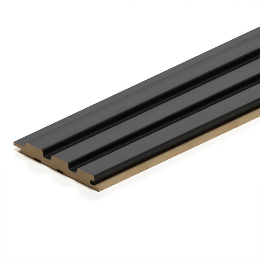Панель МДФ STELLA Beats De luxe Black Lead 2700х119х16