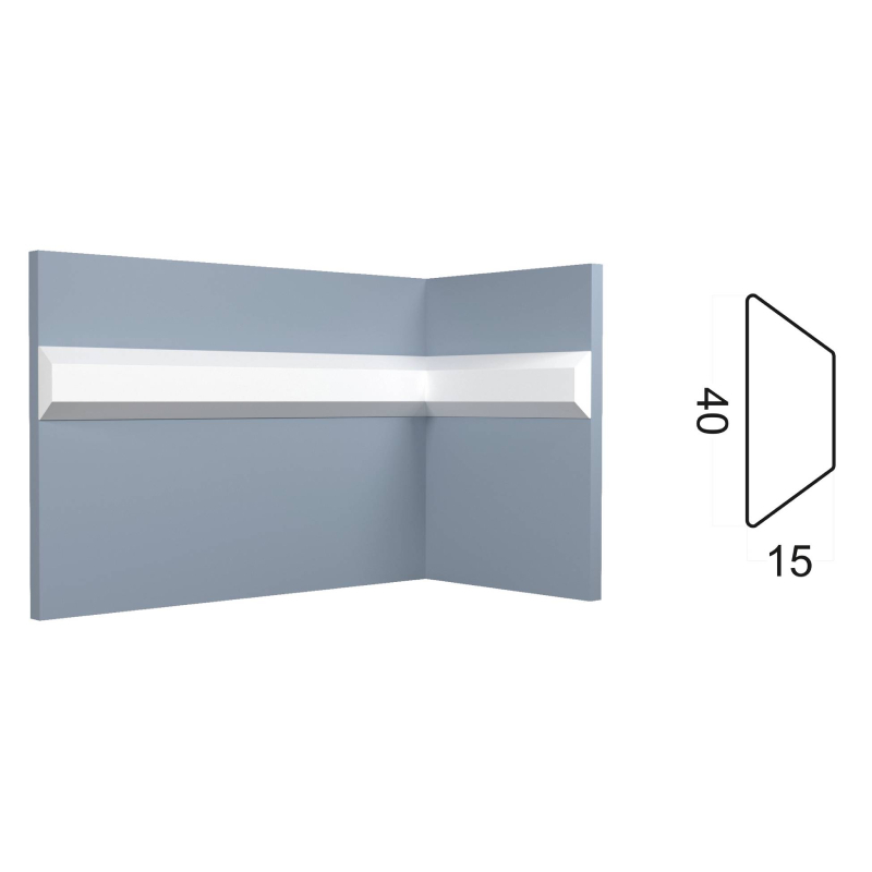 Kr141M молдинг (40*15*2000 мм)