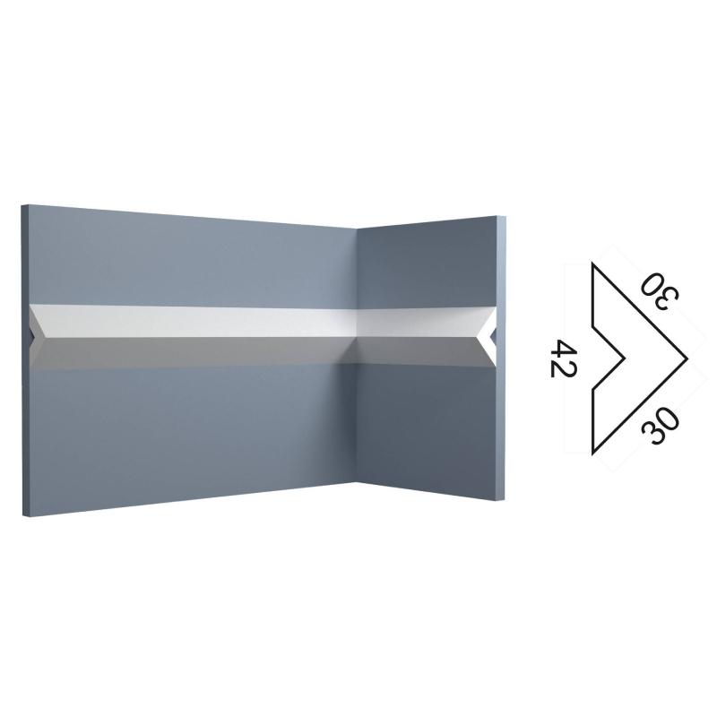 Kr128M молдинг (30*30*2000 мм)