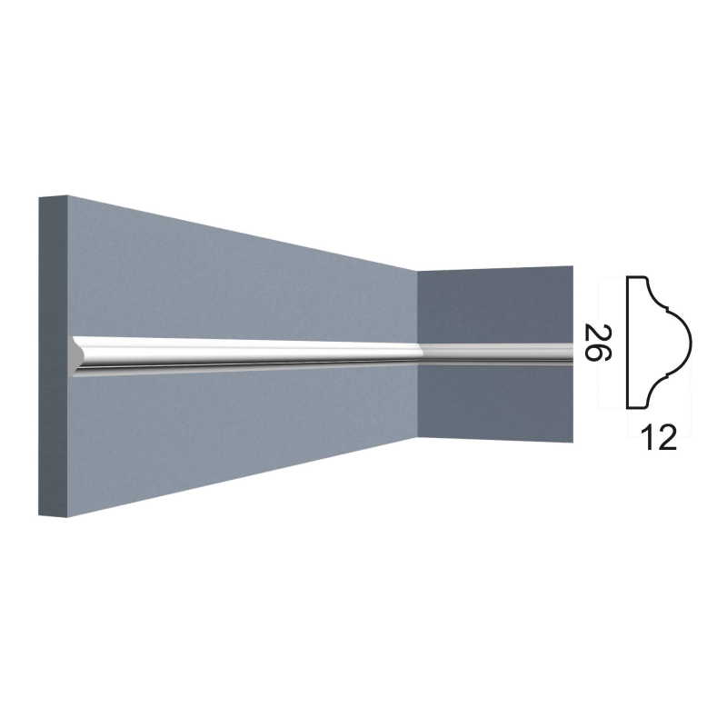 Kr112M молдинг (26*12*2000 мм)